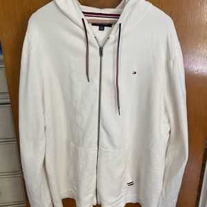 Tommy Hilfiger-XXL Mens White Hoodie